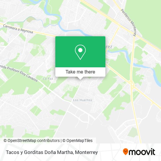 Mapa de Tacos y Gorditas Doña Martha