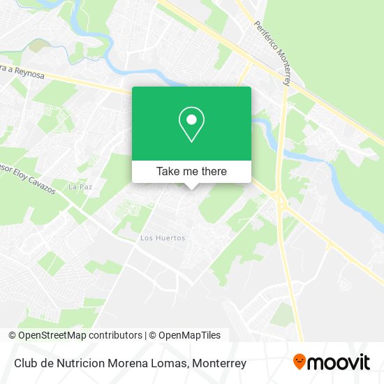 Mapa de Club de Nutricion Morena Lomas
