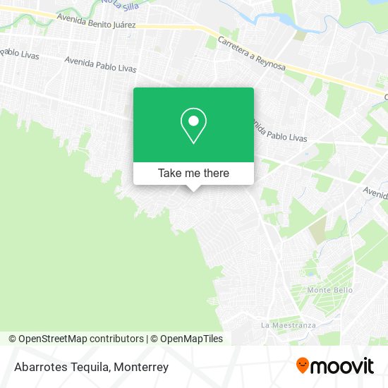 Abarrotes Tequila map