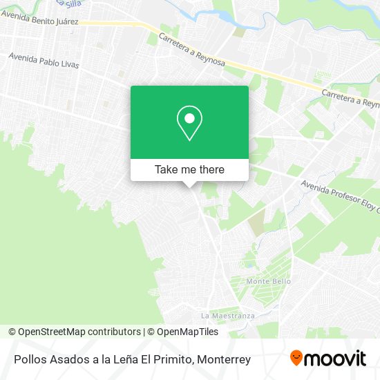 Pollos Asados a la Leña El Primito map