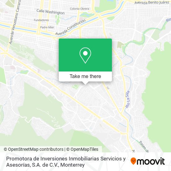 Promotora de Inversiones Inmobiliarias Servicios y Asesorías, S.A. de C.V. map