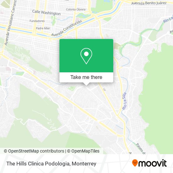 The Hills Clinica Podologia map