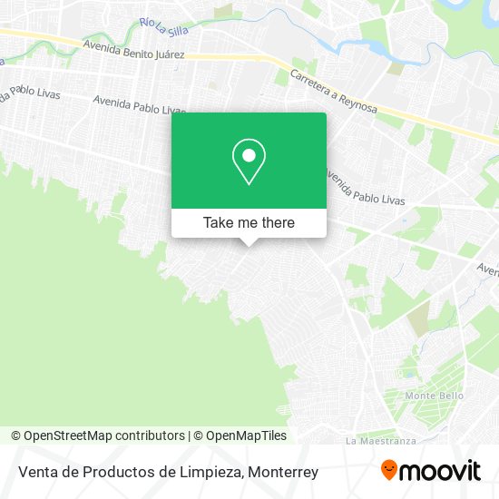 Mapa de Venta de Productos de Limpieza