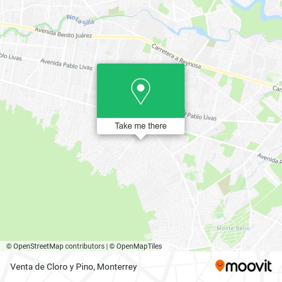 Mapa de Venta de Cloro y Pino