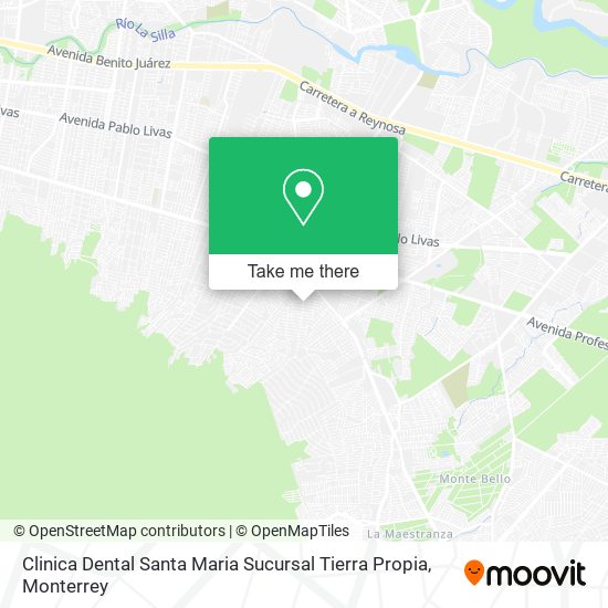 Clinica Dental Santa Maria Sucursal Tierra Propia map