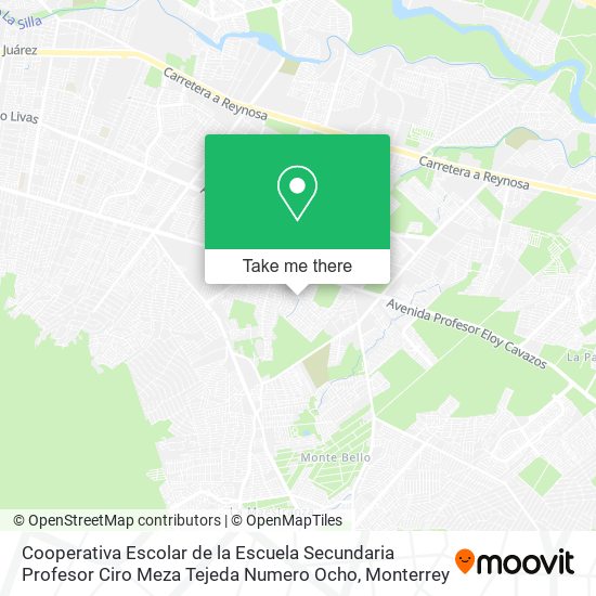 Cooperativa Escolar de la Escuela Secundaria Profesor Ciro Meza Tejeda Numero Ocho map