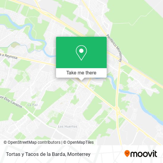 Mapa de Tortas y Tacos de la Barda