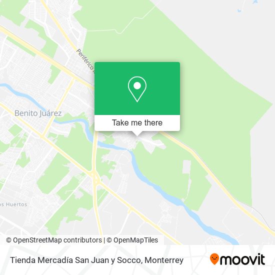 Mapa de Tienda Mercadía San Juan y Socco