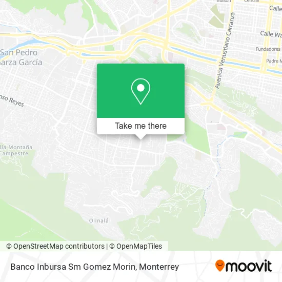 Banco Inbursa Sm Gomez Morin map