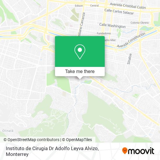 Instituto de Cirugia Dr Adolfo Leyva Alvizo map