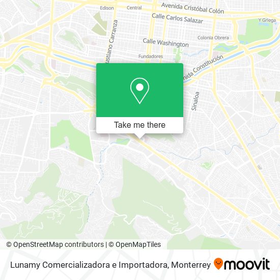 Mapa de Lunamy Comercializadora e Importadora