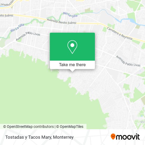 Mapa de Tostadas y Tacos Mary