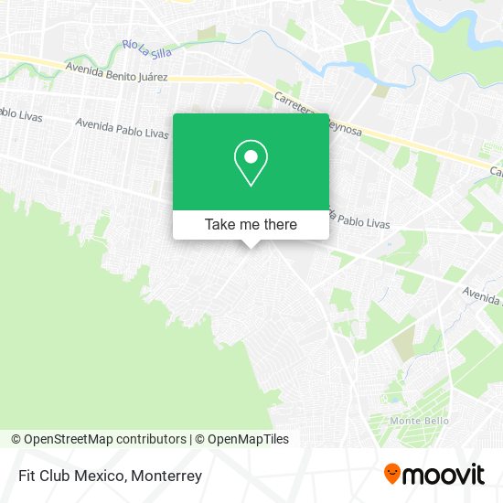 Fit Club Mexico map