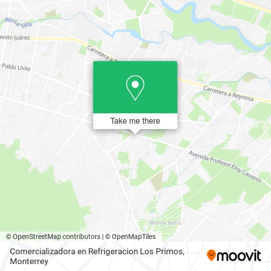 Mapa de Comercializadora en Refrigeracion Los Primos