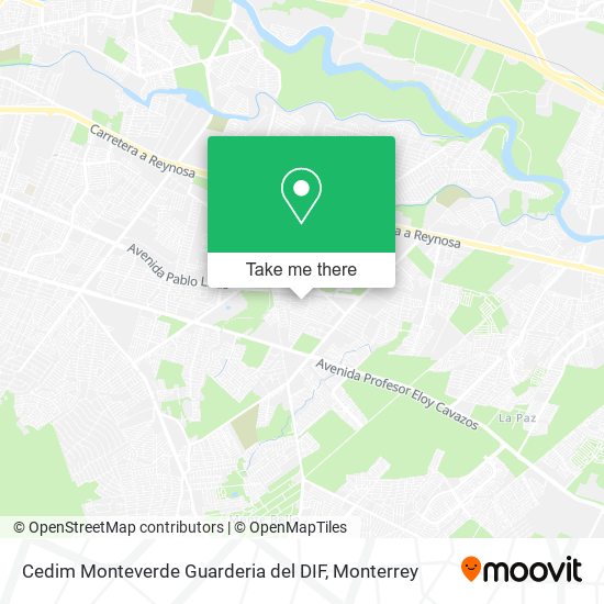 Cedim Monteverde Guarderia del DIF map