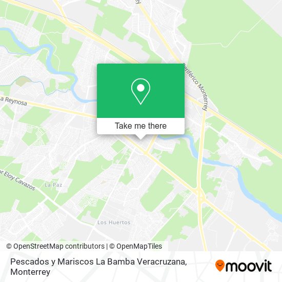 Mapa de Pescados y Mariscos La Bamba Veracruzana