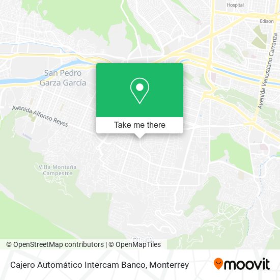 Cajero Automático Intercam Banco map