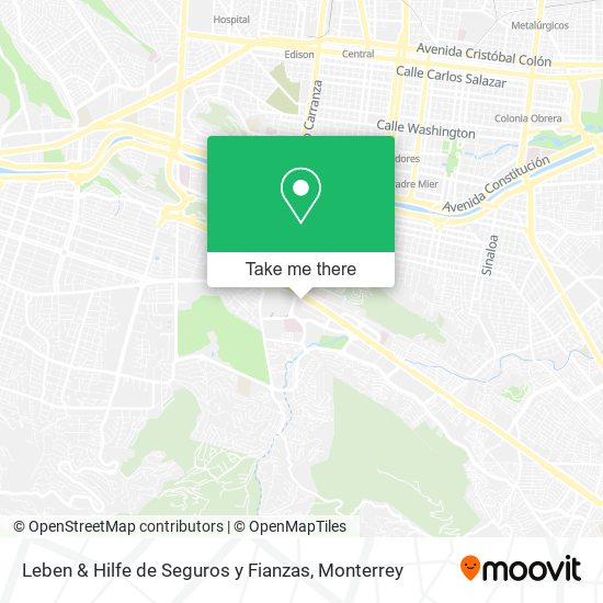 Leben & Hilfe de Seguros y Fianzas map