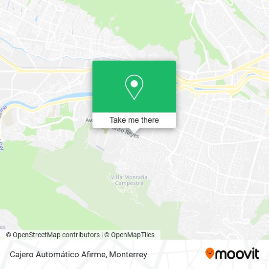 Mapa de Cajero Automático Afirme