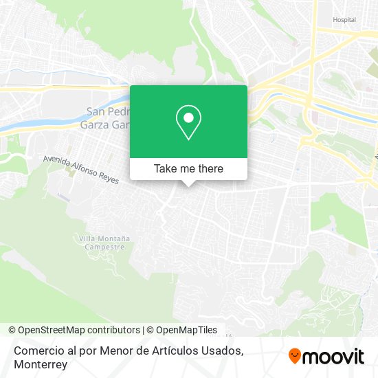 Mapa de Comercio al por Menor de Artículos Usados