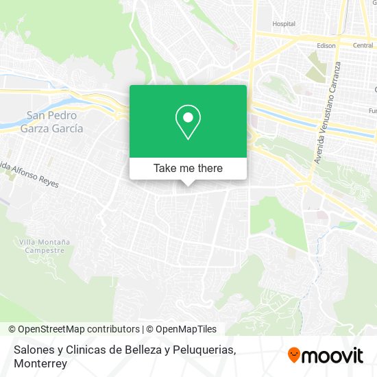 Salones y Clinicas de Belleza y Peluquerias map