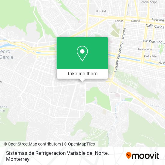 Sistemas de Refrigeracion Variable del Norte map