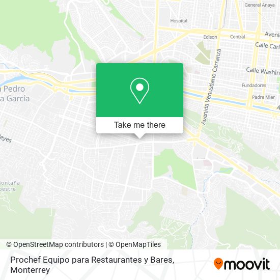 Prochef Equipo para Restaurantes y Bares map