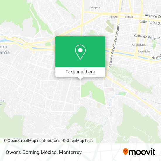 Mapa de Owens Corning México