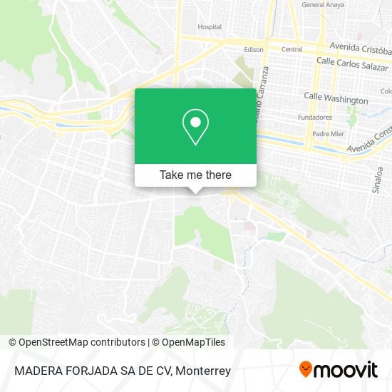 MADERA FORJADA SA DE CV map