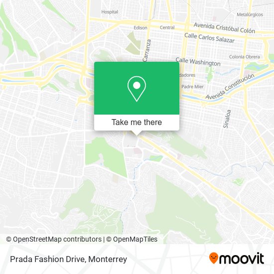 Prada Fashion Drive map