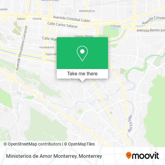 Ministerios de Amor Monterrey map