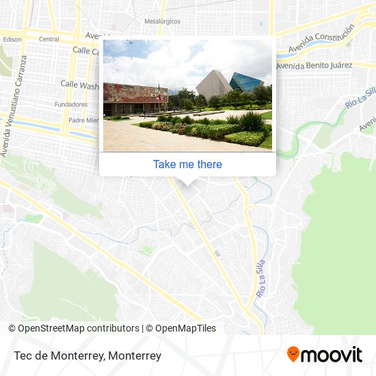 Mapa de Tec de Monterrey