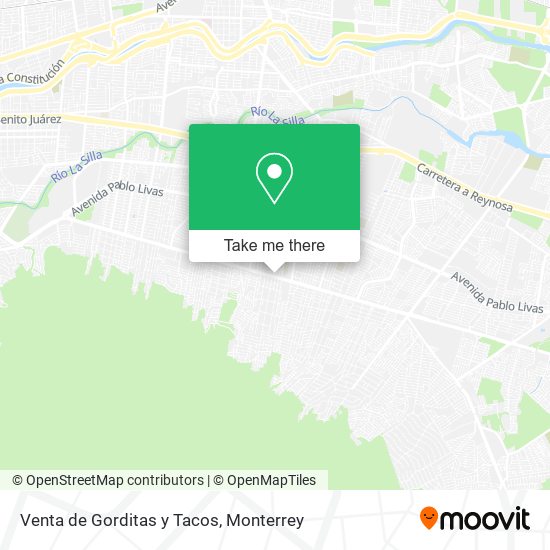 Venta de Gorditas y Tacos map