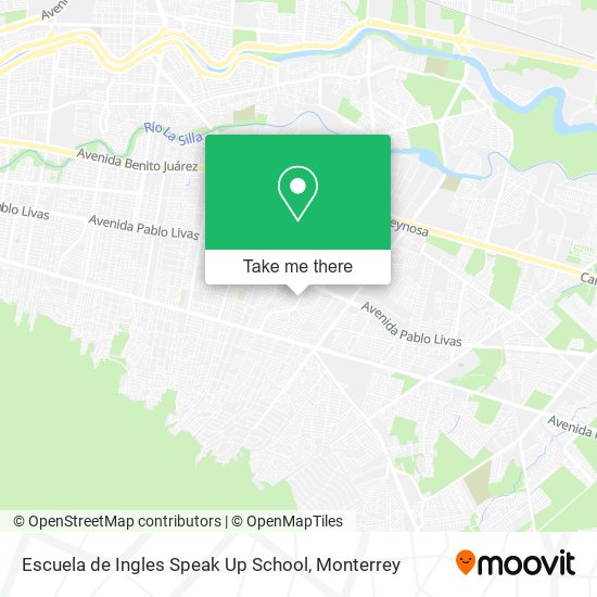 Escuela de Ingles Speak Up School map