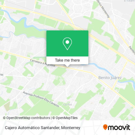 Cajero Automático Santander map