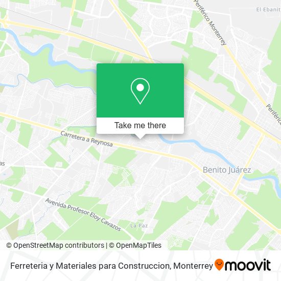 Ferreteria y Materiales para Construccion map