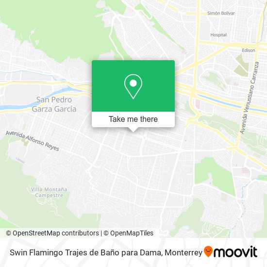 Mapa de Swin Flamingo Trajes de Baño para Dama