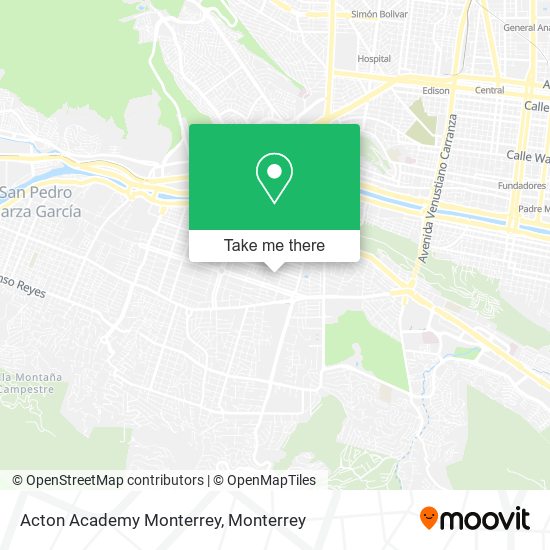 Acton Academy Monterrey map