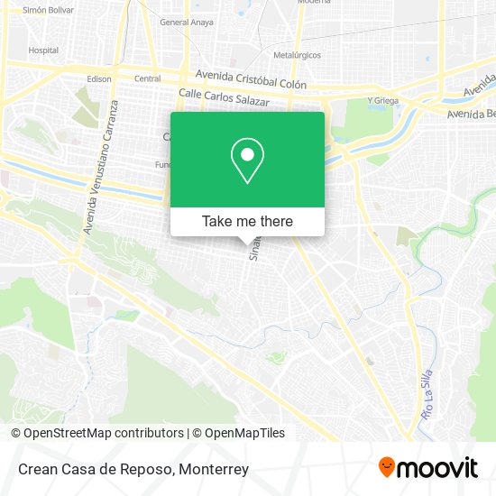 Mapa de Crean Casa de Reposo
