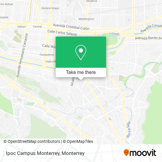 Mapa de Ipoc Campus Monterrey