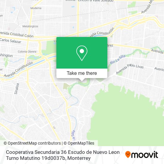 Cooperativa Secundaria 36 Escudo de Nuevo Leon Turno Matutino 19d0037b map