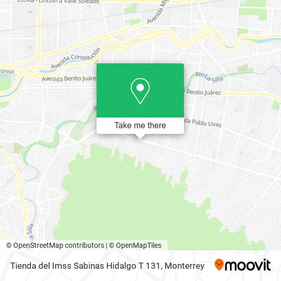 Tienda del Imss Sabinas Hidalgo T 131 map