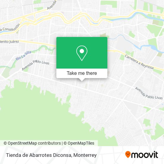 Mapa de Tienda de Abarrotes Diconsa