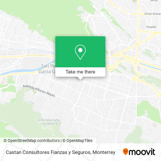 Castan Consultores Fianzas y Seguros map