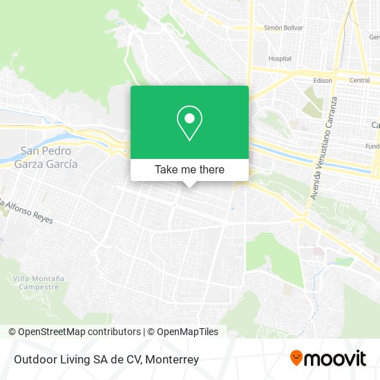 Outdoor Living SA de CV map