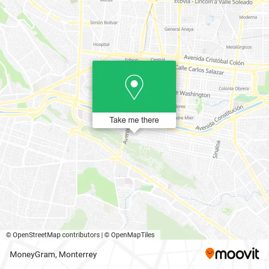 MoneyGram map