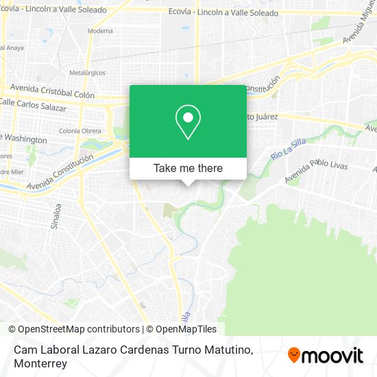 Cam Laboral Lazaro Cardenas Turno Matutino map