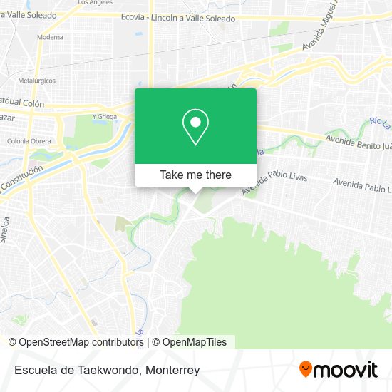 Escuela de Taekwondo map