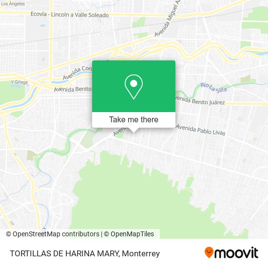 TORTILLAS DE HARINA MARY map