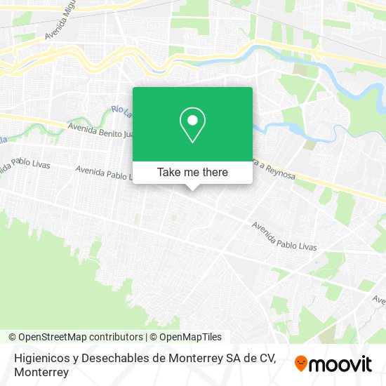 Higienicos y Desechables de Monterrey SA de CV map